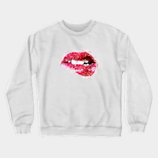 Watercolored Sexy Lips Crewneck Sweatshirt